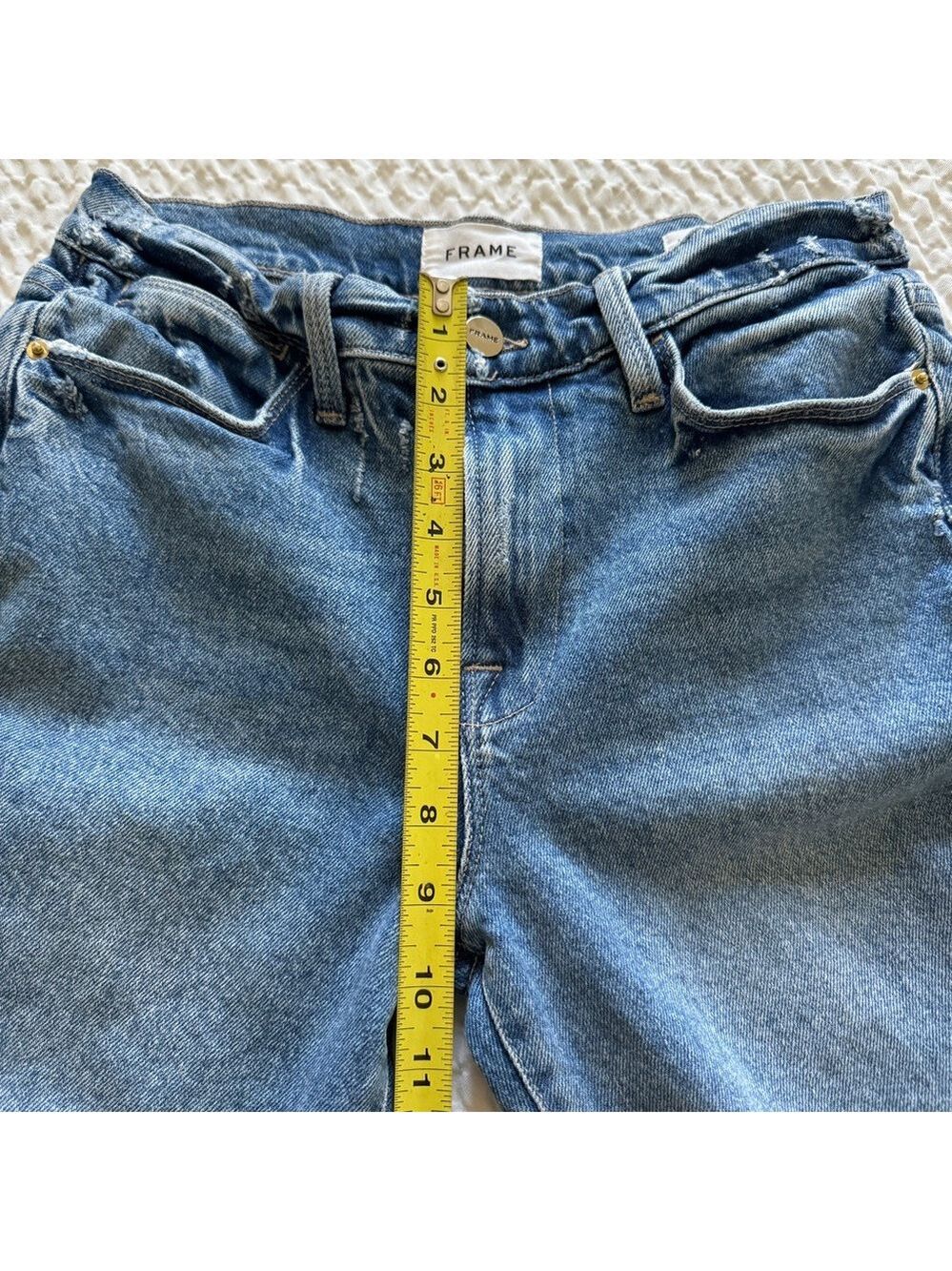 FRAME Le High Skinny Crop Jeans, Clarin, Rips Size 27 - Picture 15 of 16